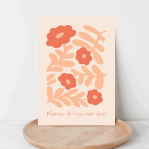 Wenskaart Mama ik hou van jou