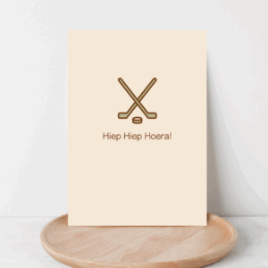 Wenskaart Verjaardag Hockey